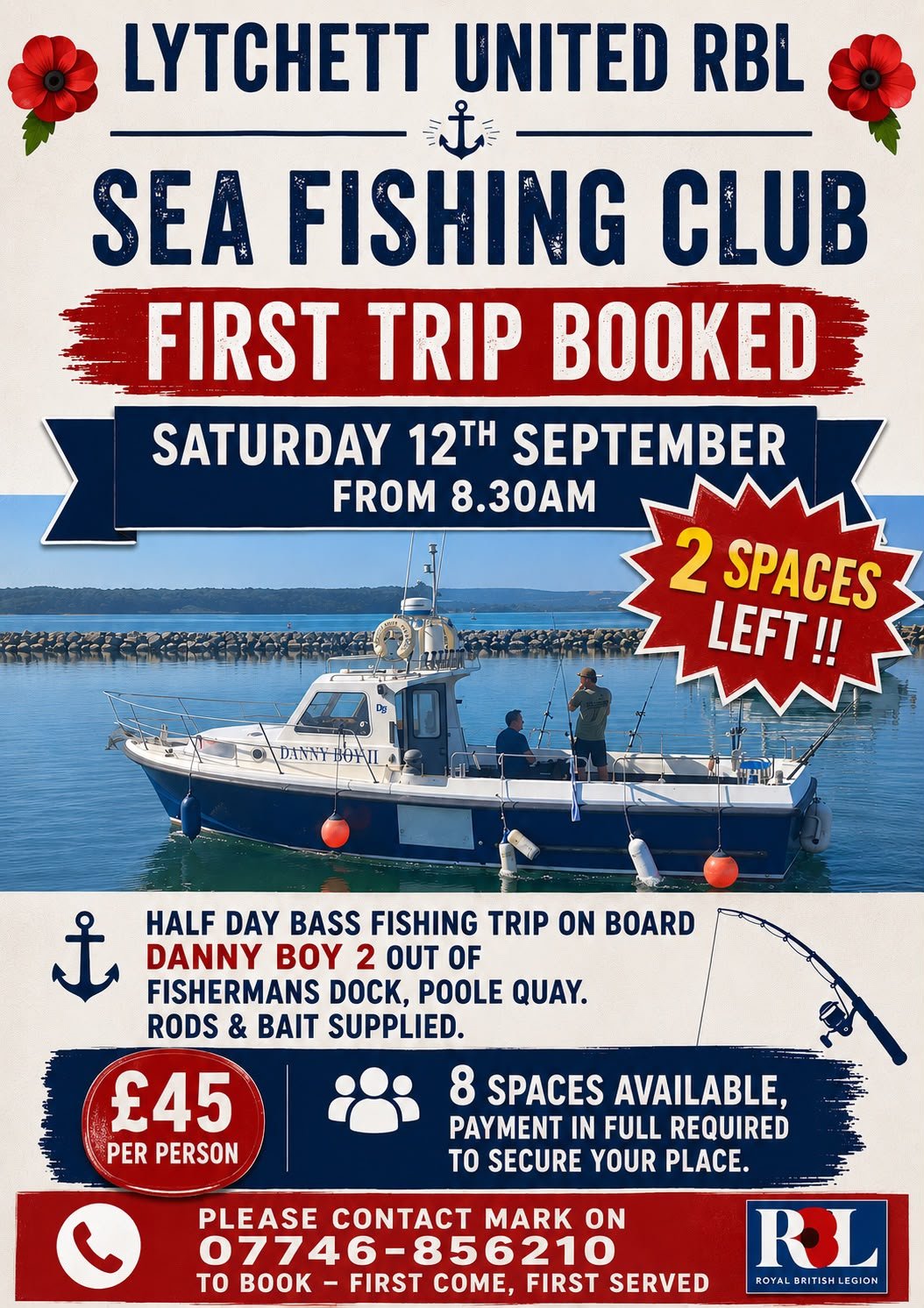 LURBL SEA FISHING CLUB - 12TH SEPTEMBER FIRST TRIP